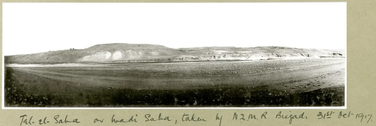 Tel-el-Saha, on Wadi Saha, Taken by N.Z.M.R. Brigade, 31st October 1917